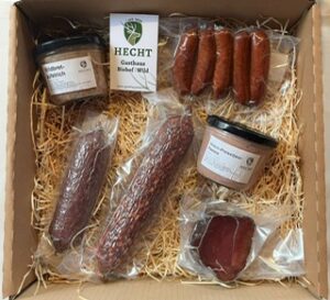 Geschenkbox mit Hirschsalami, Hirschschinken, uvm.